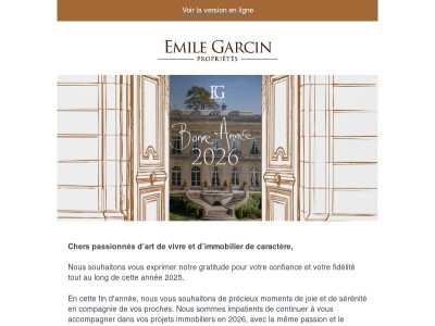 Nous vous souhaitons une bonne année 2026 !