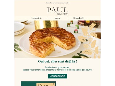 Il n'est jamais trop tôt pour choisir sa galette des rois !