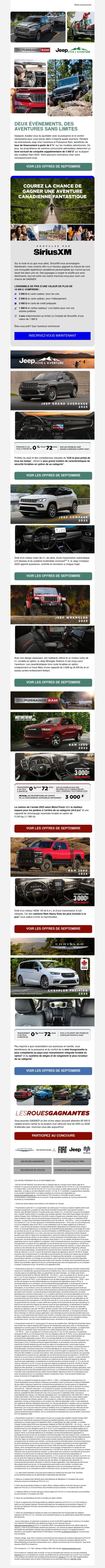 {{ firstname }}, il n’est pas trop tard pour réaliser des économies sur les véhicules Ram, Jeep et Chrysler