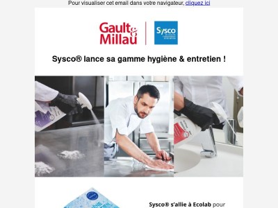 Sysco® lance sa gamme hygiène & entretien !