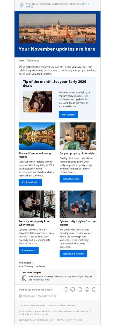 Partner Hub Newsletter - November updates