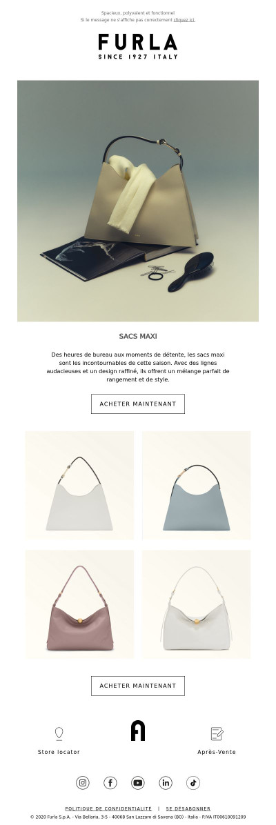 Maxi-sacs, maxi liberté