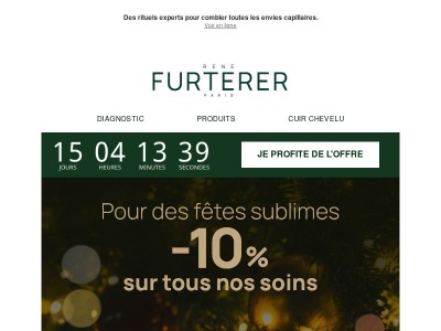  L’expertise René Furterer s’invite sous le sapin à -10% 🎄 