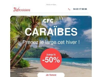 🌴 -50% ! Les Caraïbes à moitié prix !