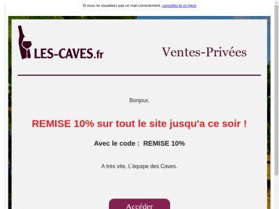 REMISE 10% sur tout le site