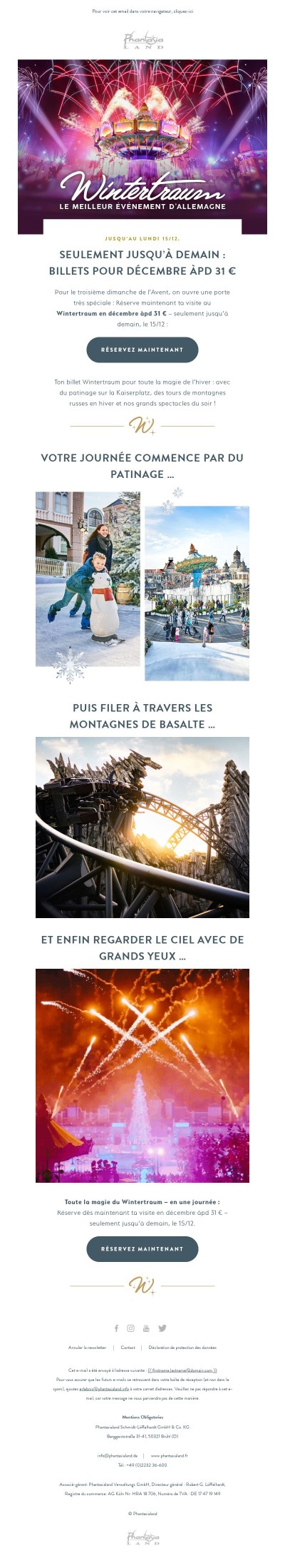 Billets pour décembre àpd 31 € – seulement jusqu’à demain !