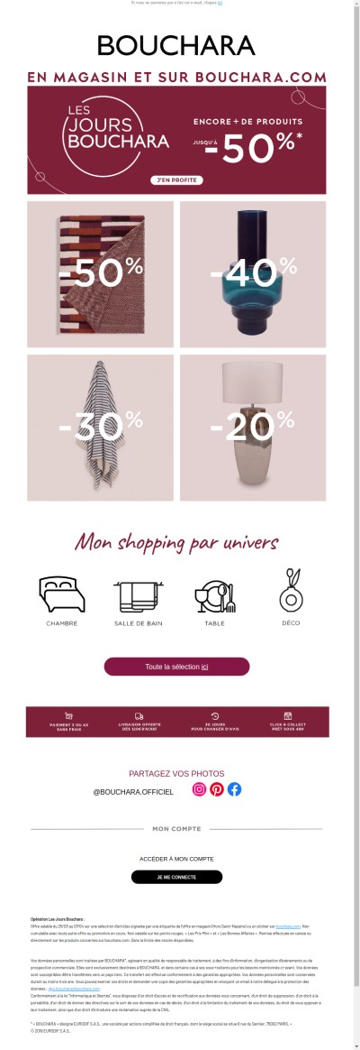 🌸 Encore + de produits à prix doux : jusqu'à -50% !