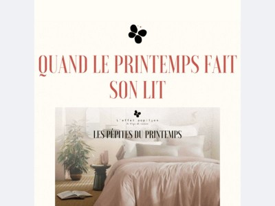 Quand le printemps fait son lit...