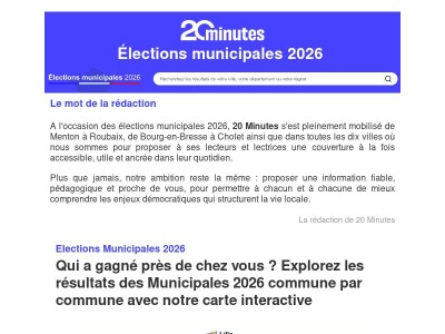 Municipales 2026  : Les résultats officiels du second tour des élections
