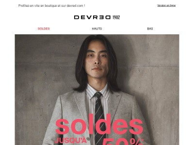 SOLDES | Jusqu'à -50%