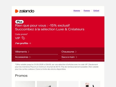 Rien que pour vous : -15% exclusif
