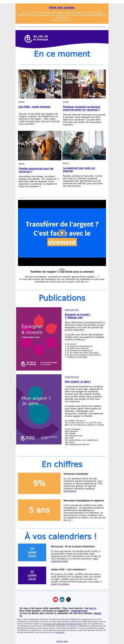 Bientôt les vacances : prévenir la banque, choisir une assurance, trouver un job d'été, payer les soldes en ligne...