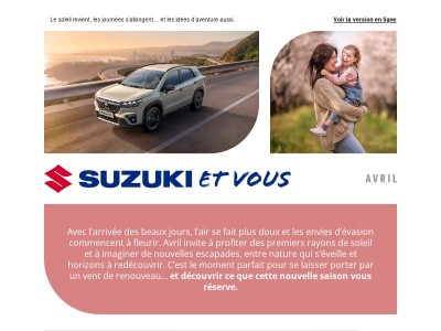 Avril est là : prêt pour une escapade ? 🌸