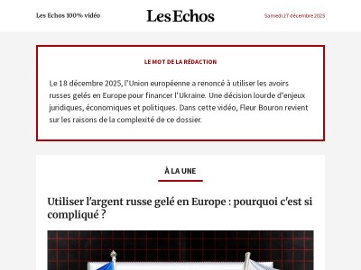 Utiliser l'argent russe gelé en Europe : pourquoi c'est si compliqué ?