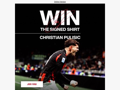 He lit up the derby. Pulisic's shirt could be yours!