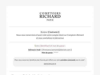 [Comptoirs Richard] Bienvenue !