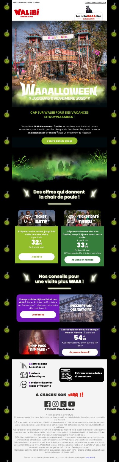 🎃 Derniers jours de vacances : offrez-vous une journée effroyablement fun !