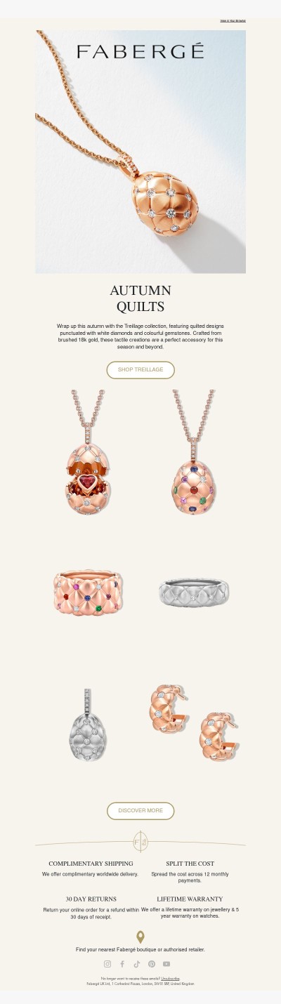 Treillage Collection: Quilted Autumn Accessories