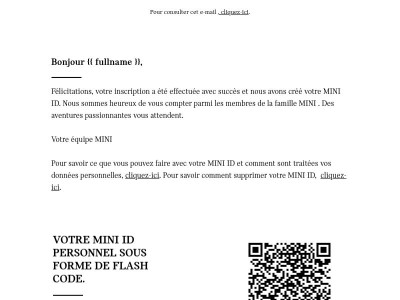 Votre inscription a bien été réalisée.