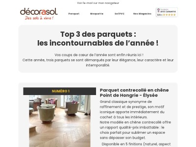 🥇Top 3 des parquets de l’année !