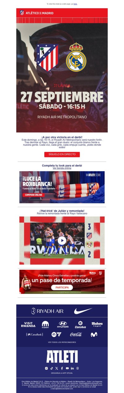 Atleti - Real Madrid: ¡A por otra victoria en el derbi!