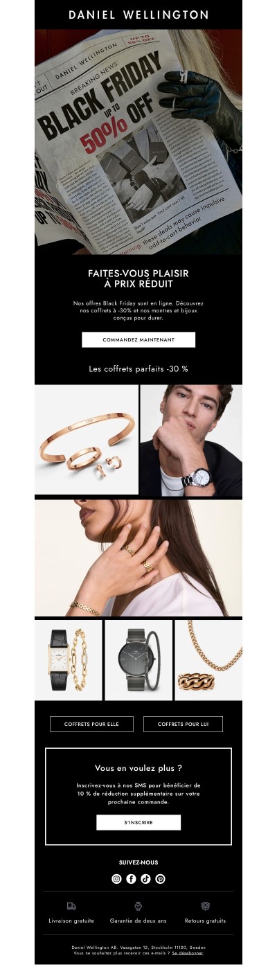 Offres Black Friday jusqu'à -50%