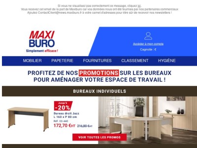 Bureaux en promo jusqu'à -40%