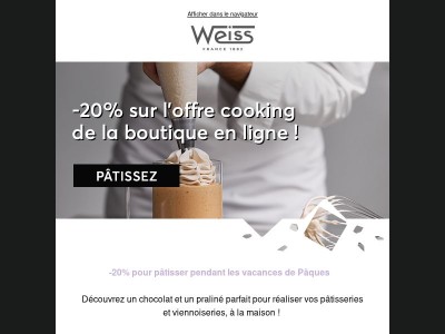 -20% sur les chocolats pour pâtisser 👨‍🍳