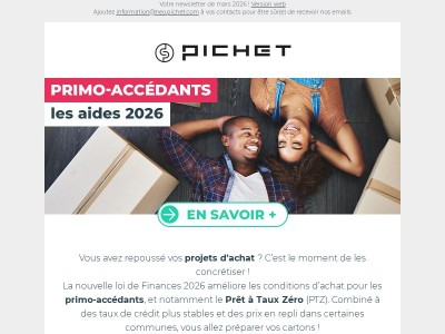 Actualités de mars : loi des finances, aides primo-accédants...