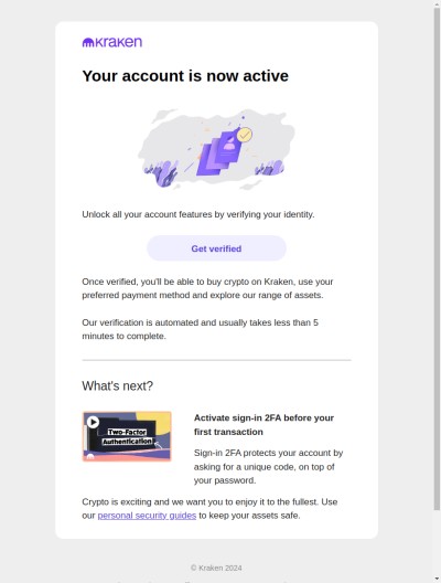 Verify your account to buy and sell crypto