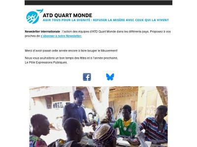 Newsletter internationale – ATD Quart Monde – Décembre 2025