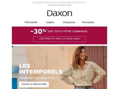 -30% sur vos pièces intemporelles préférées !