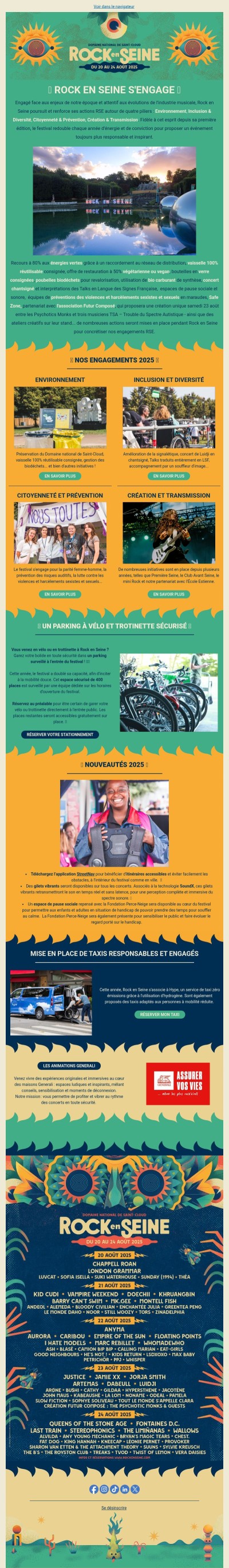 🌿 Rock en Seine s'engage :  nos actions pour un festival plus durable, inclusif et accessible !