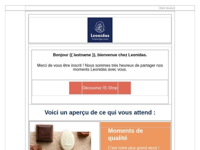 Bienvenue chez Leonidas