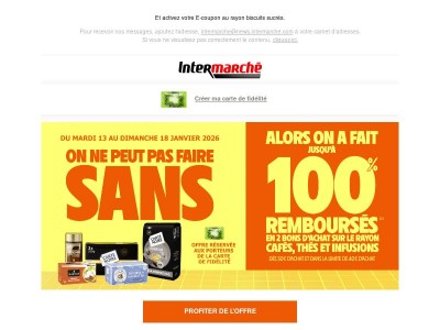 Des bons d’achat pour vos instants détente ☕