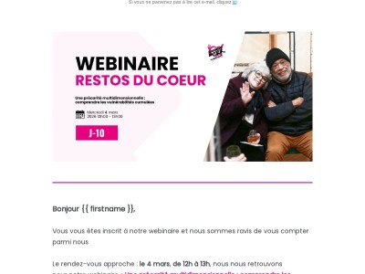 🔔 Webinaire du 4 mars : voici votre lien de connexion