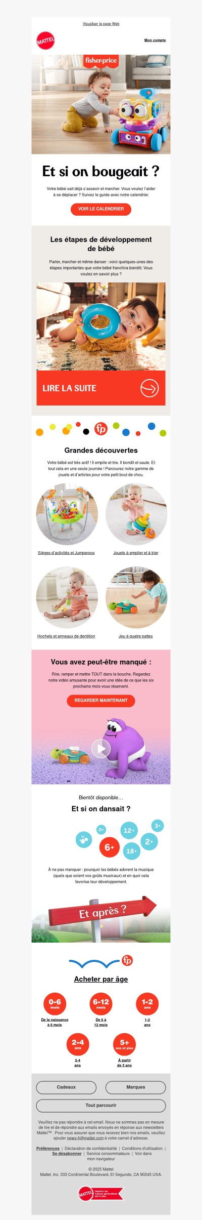 Votre bébé ne tient plus en place. On vous aide à l’accompagner.