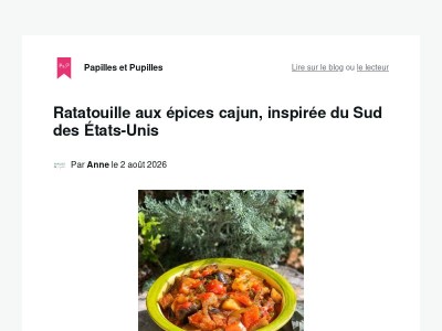 Ratatouille aux épices cajun, inspirée du Sud des États-Unis