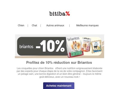 10 % de réduction sur Briantos