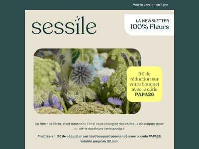 Offrez des fleurs à votre Papa