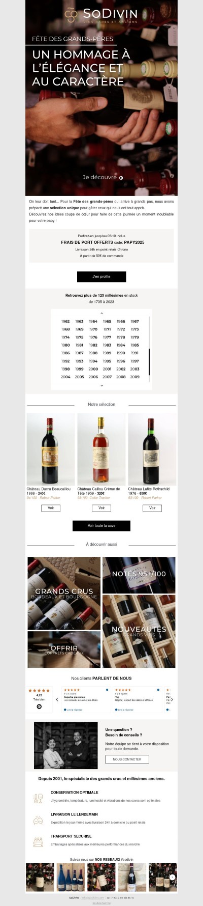 Fête des Grands-Pères : un hommage à l'élégance et au caractère 🍷