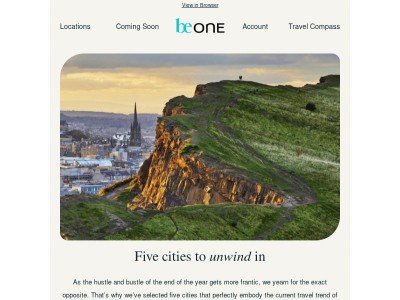 Discover the travel trend of calmcation: the five best cities for your winter reset ❄️