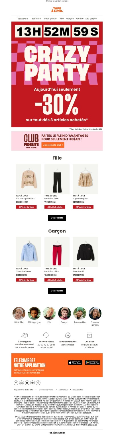 C’est la crazy party 🎉 !