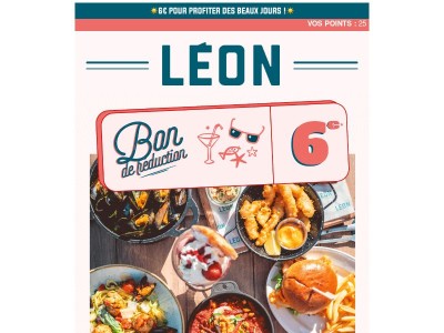 Sea, sun & 6€ offerts : rendez-vous chez Léon