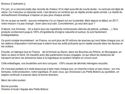 On est pas parfaits, mais on agit.
