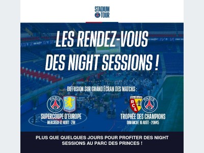 Vivez la Supercoupe d'Europe et le Trophée des Champions au Parc des Princes !
