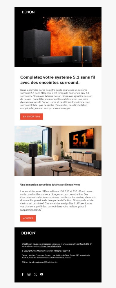 3 étapes pour profiter d'un son surround 5.1 sans fil : une immersion totale