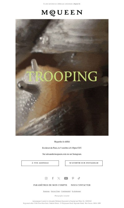 À vos agendas : Défilé Printemps/Été 2026