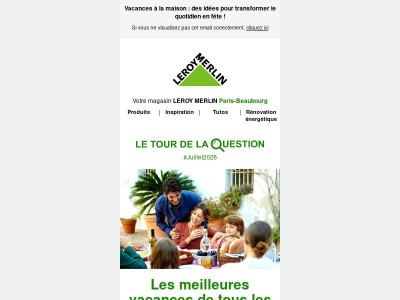 Vacances à la maison ? On profite à fond !