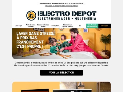 C'est le Mois du Blanc : Renouvelez votre électroménager !